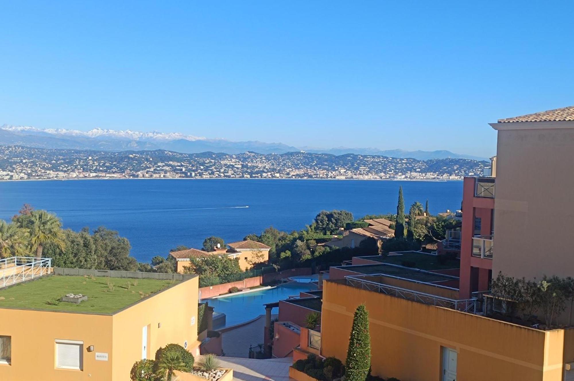 Magnifique Vue Mer Et Piscine - Les Cles De L Esterel 테울쉬르메르 외부 사진