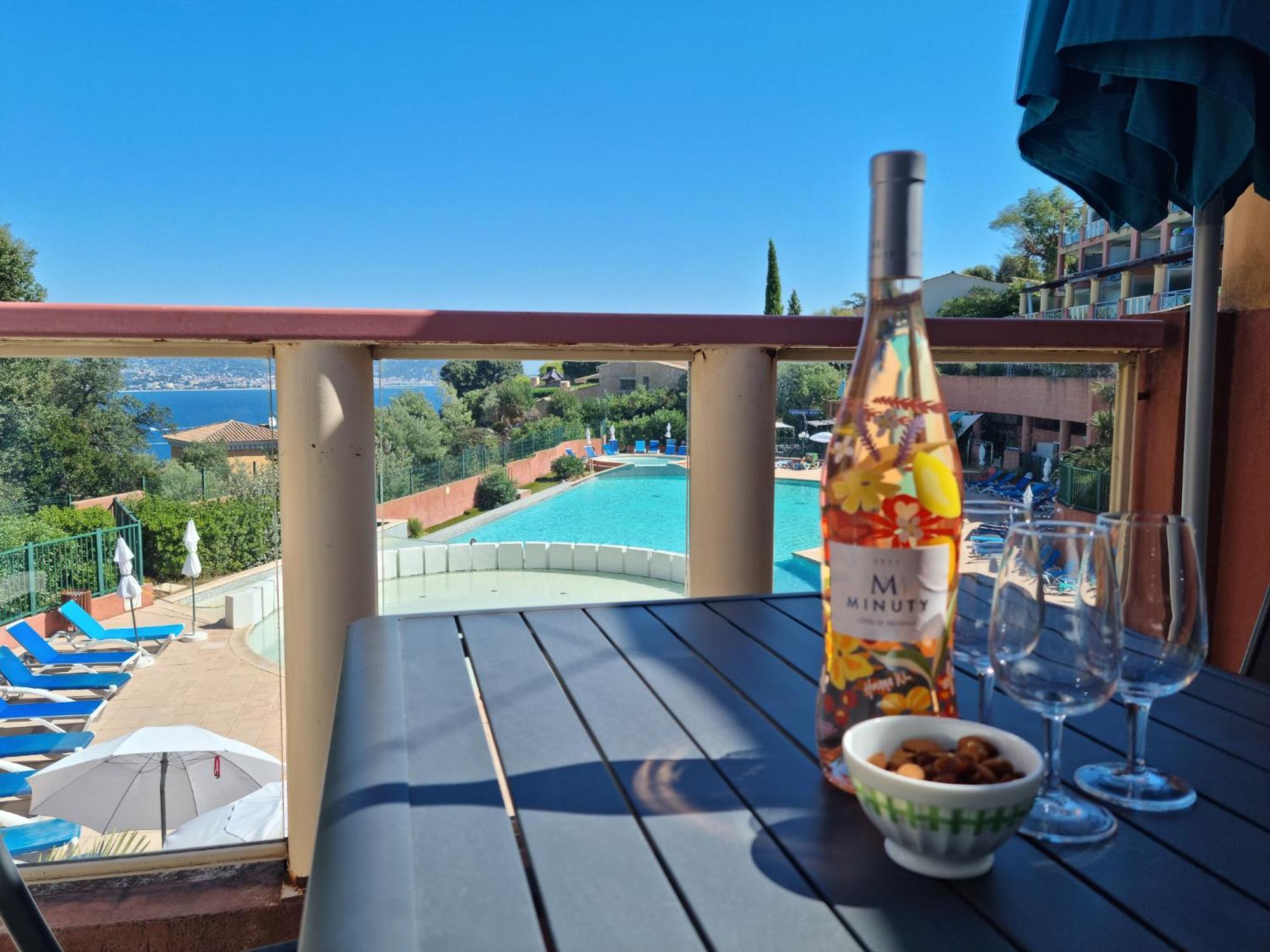 Magnifique Vue Mer Et Piscine - Les Cles De L Esterel 테울쉬르메르 외부 사진