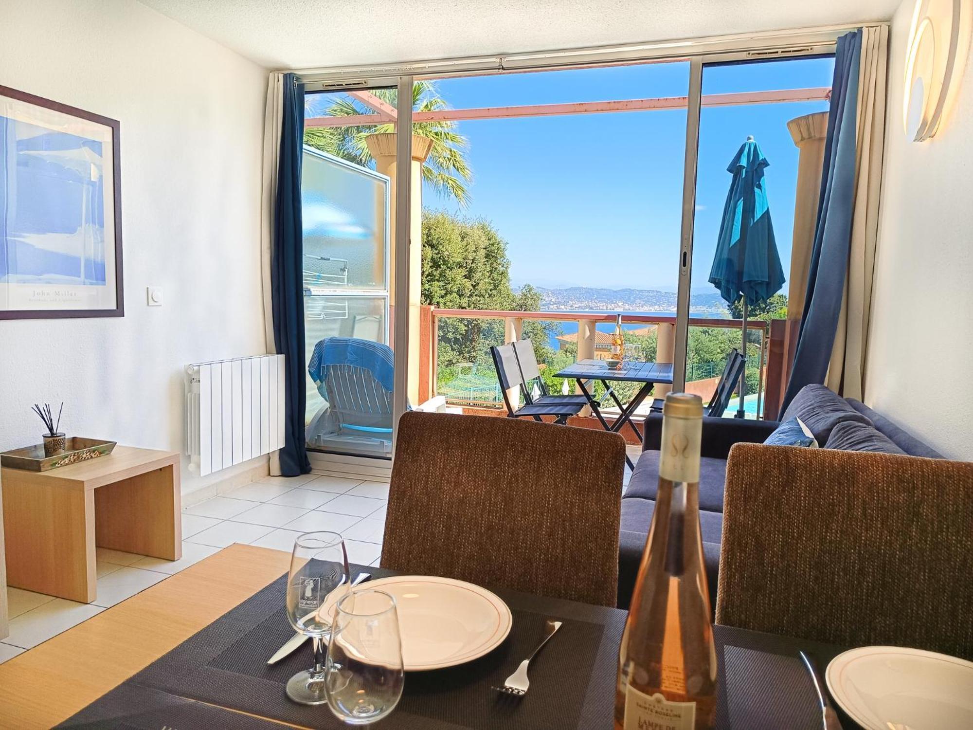 Magnifique Vue Mer Et Piscine - Les Cles De L Esterel 테울쉬르메르 외부 사진