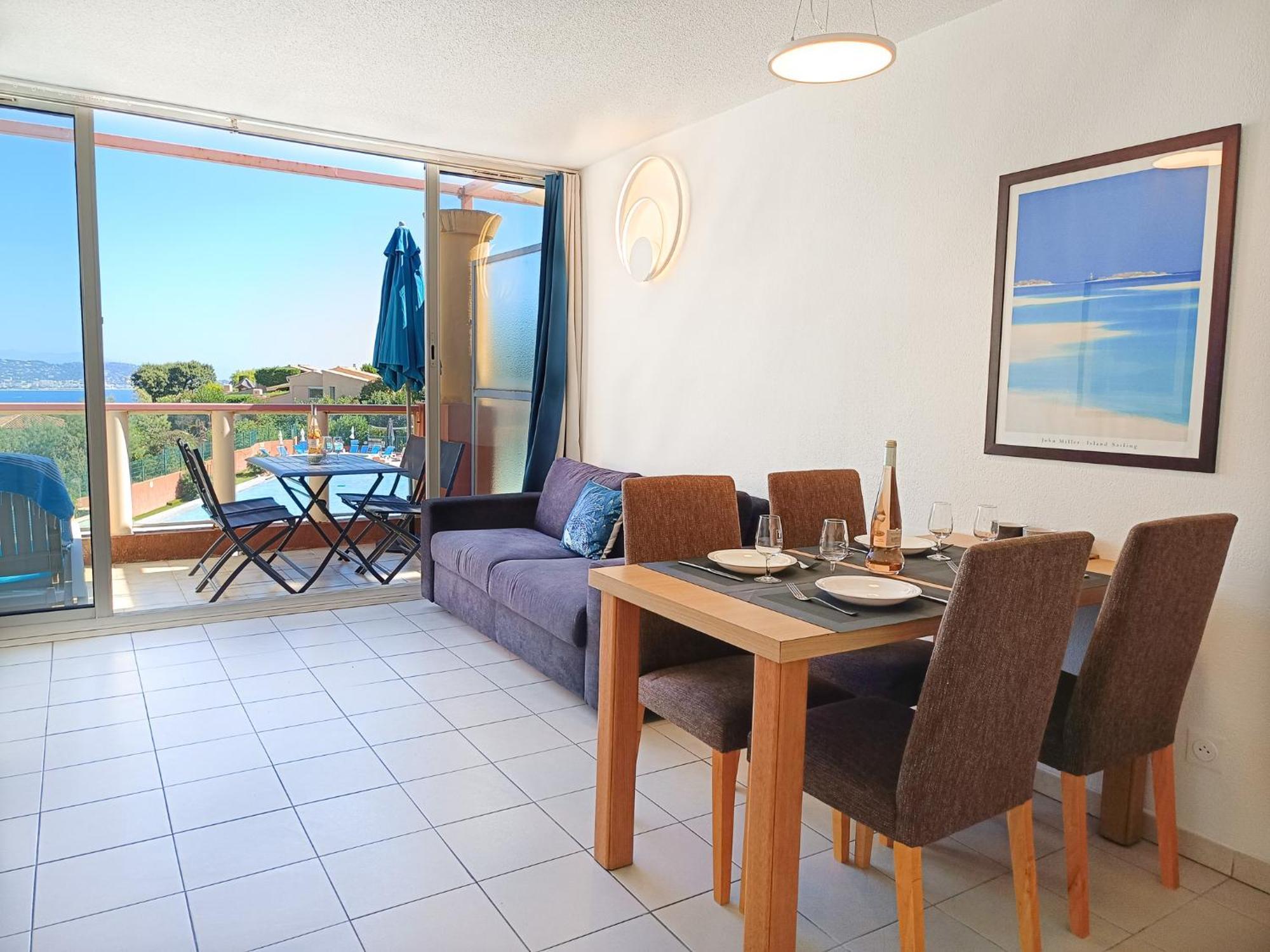 Magnifique Vue Mer Et Piscine - Les Cles De L Esterel 테울쉬르메르 외부 사진
